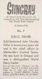 1965 Cadet Sweets Stingray #7 Sub-Lt. Fisher Back