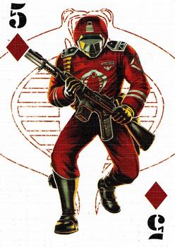 2007 G.I. Joe 25th Anniversary Playing Cards #5♦ Crimson Guard Front