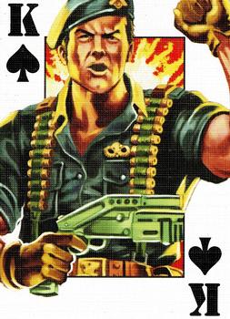 2007 G.I. Joe 25th Anniversary Playing Cards #K♠ Flint Front