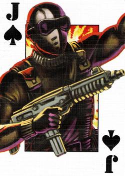 2007 G.I. Joe 25th Anniversary Playing Cards #J♠ Snake Eyes Front