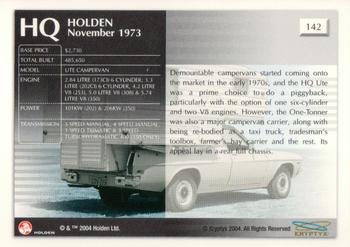 2004 Kryptyx Holden Master Collection; 2nd Series #142 HT Ute Campervan Back