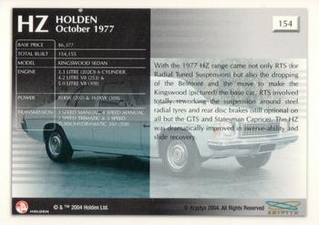 2004 Kryptyx Holden Master Collection; 2nd Series #154 HZ Kingswood Sedan Back