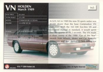 2004 Kryptyx Holden Master Collection; 2nd Series #165 VN Commodore SS Sedan Back
