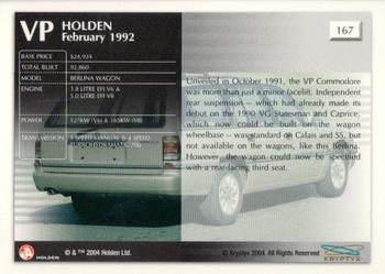 2004 Kryptyx Holden Master Collection; 2nd Series #167 VP Berlina Wagon Back
