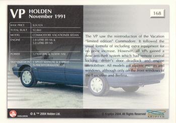2004 Kryptyx Holden Master Collection; 2nd Series #168 VP Commodore Vacationer Sedan Back