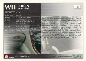 2004 Kryptyx Holden Master Collection; 2nd Series #185 WH Statesman (Interior) Back