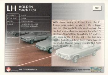 2004 Kryptyx Holden Master Collection; 2nd Series #206 LH Torana Range Back
