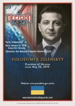 2022 Decision Midterm Madness #10 Volodymyr Zelenskyy Back