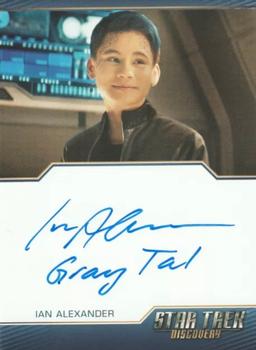 2022 Rittenhouse Star Trek: Discovery Season Three - Autographed Inscriptions (Blue Border Design) #NNO Ian Alexander Front