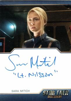 2022 Rittenhouse Star Trek: Discovery Season Three - Autographed Inscriptions (Blue Border Design) #NNO Sara Mitich Front