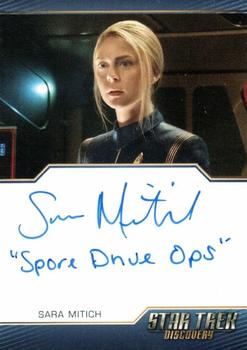 2022 Rittenhouse Star Trek: Discovery Season Three - Autographed Inscriptions (Blue Border Design) #NNO Sara Mitich Front