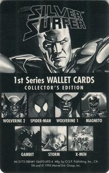 1995 Marvel Wallet Cards #NNO Silver Surfer Back
