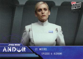 2022 Topps Now Star Wars: Andor - Blue #20 Lt. Meero Front