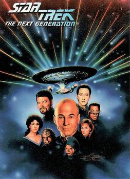 1994 SkyBox Star Trek: The Next Generation Waldenbooks Promos #NNO U.S.S. Enterprise Crew Front