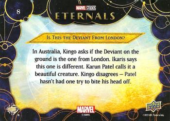 2023 Upper Deck Marvel Eternals #8 Is this the Deviant from London Back