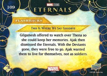 2023 Upper Deck Marvel Eternals #109 This is Where We Say Goodbye Back