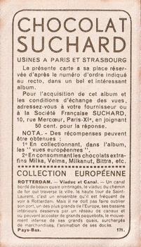 1934 Suchard Collection Européenne #171 Pays-Bas - Rotterdam - Viaduc et Canal Back