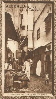 1933 Suchard Collection Coloniale (25 Cinémas backs) #1 Alger - Une Rue de la Casbah (Algérie) Front