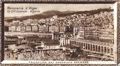 1933 Suchard Collection Coloniale (25 Cinémas backs) #2 Panoramma d'Alger (Algérie) Front