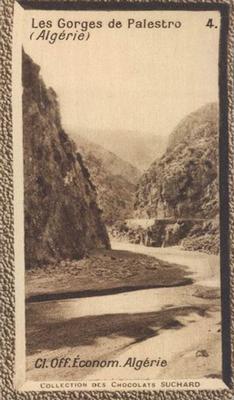 1933 Suchard Collection Coloniale (25 Cinémas backs) #4 Les Gorges de Palestro (Algérie) Front