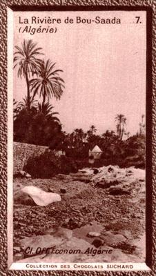 1933 Suchard Collection Coloniale (25 Cinémas backs) #7 La Rivière de Bou-Saada (Algérie) Front