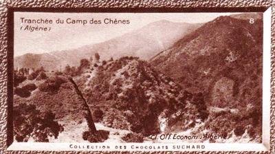 1933 Suchard Collection Coloniale (25 Cinémas backs) #8 Tranchée du Camp des Chênes (Algérie) Front
