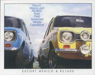 2007 Golden Era Escort Mk 1 RS Models #4 Escort Mexico & RS1600 Front
