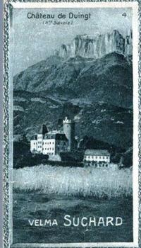 1928 Suchard La France pittoresque 1 (Back : Grand Concours des Vues de France) #4 Château de Duingt (Haute Savoie) Front