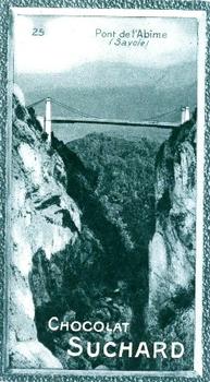 1928 Suchard La France pittoresque 1 (Back : Grand Concours des Vues de France) #25 Pont de l'Abîme (Savoie) Front