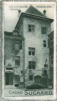 1928 Suchard La France pittoresque 1 (Back : Grand Concours des Vues de France) #28 Aix-les-Bains - Hôtel de Ville (Savoie) Front