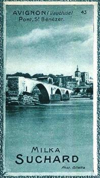 1928 Suchard La France pittoresque 1 (Back : Grand Concours des Vues de France) #43 Avignon - Pont St. Bénézet (Vaucluse) Front