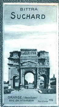 1928 Suchard La France pittoresque 1 (Back : Grand Concours des Vues de France) #46 Orange - Arc de Triomphe (Vaucluse) Front