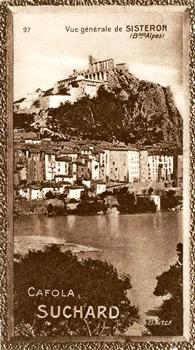 1928 Suchard La France pittoresque 1 (Back : Grand Concours des Vues de France) #97 Vue Générale de Sisteron (Basses Alpes) Front