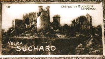 1928 Suchard La France pittoresque 1 (Back : Grand Concours des Vues de France) #137 Château de Boulogne (Ardèche) Front