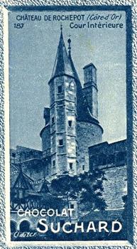 1928 Suchard La France pittoresque 1 (Back : Grand Concours des Vues de France) #187 Château de Rochepot - Cour Intérieure (Côte-d'Or) Front