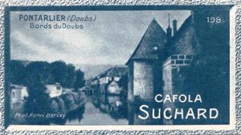 1928 Suchard La France pittoresque 1 (Back : Grand Concours des Vues de France) #198 Pontarlier - Bords du Doubs (Doubs) Front