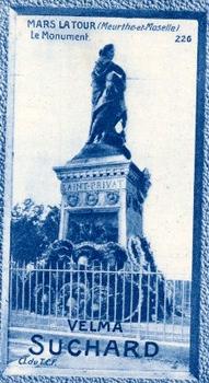 1928 Suchard La France pittoresque 1 (Back : Grand Concours des Vues de France) #226 Mars la Tour Le Monument (Meurthe-et-Moselle) Front