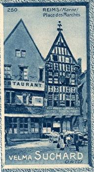 1928 Suchard La France pittoresque 1 (Back : Grand Concours des Vues de France) #250 Reims - Place des Marchés (Marne) Front