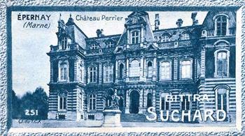 1928 Suchard La France pittoresque 1 (Back : Grand Concours des Vues de France) #251 Epernay - Château Perrier (Marne) Front