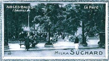 1928 Suchard La France pittoresque 1 (Back : Grand Concours des Vues de France) #30 Aix-les-Bains - Le Parc (Savoie) Front