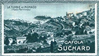 1928 Suchard La France pittoresque 1 (Back : Grand Concours des Vues de France) #84 La Turbie et Monaco (Alpes Maritimes) Front