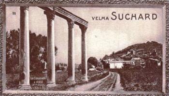 1928 Suchard La France pittoresque 1 (Back : Grand Concours des Vues de France) #99 Riez - La Colonnade (Basses Alpes) Front