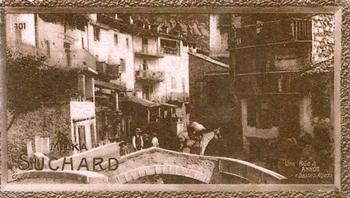 1928 Suchard La France pittoresque 1 (Back : Grand Concours des Vues de France) #101 Une Rue à Annot (Basses Alpes) Front
