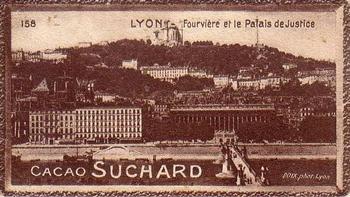1928 Suchard La France pittoresque 1 (Back : Grand Concours des Vues de France) #158 Lyon - Farrère et le Palais de Justice Front