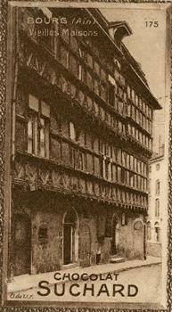1928 Suchard La France pittoresque 1 (Back : Grand Concours des Vues de France) #175 Bourg - Vieilles Maisons (Ain) Front