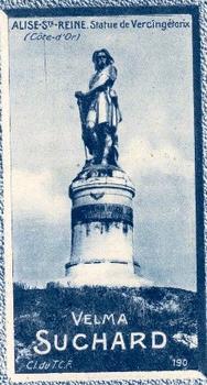 1928 Suchard La France pittoresque 1 (Back : Grand Concours des Vues de France) #190 Alise-Ste.-Reine - Statue de Vercingétorix (Côte-d'Or) Front