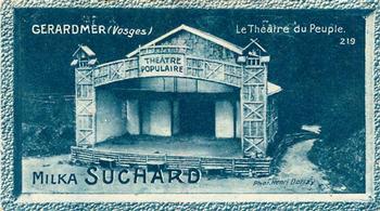 1928 Suchard La France pittoresque 1 (Back : Grand Concours des Vues de France) #219 Gerardmer - Le Théâtre du Peuple (Vosges) Front