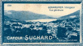 1928 Suchard La France pittoresque 1 (Back : Grand Concours des Vues de France) #222 Gerardmer - Vue Générale (Vosges) Front