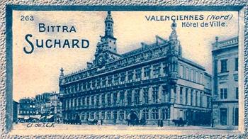 1928 Suchard La France pittoresque 1 (Back : Grand Concours des Vues de France) #263 Valencienne - Hôtel de Ville (Nord) Front