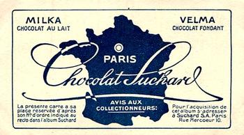 1928 Suchard La France pittoresque 1 (Back : Map of France) #34 Route de Combe-Laval (Isère) Back